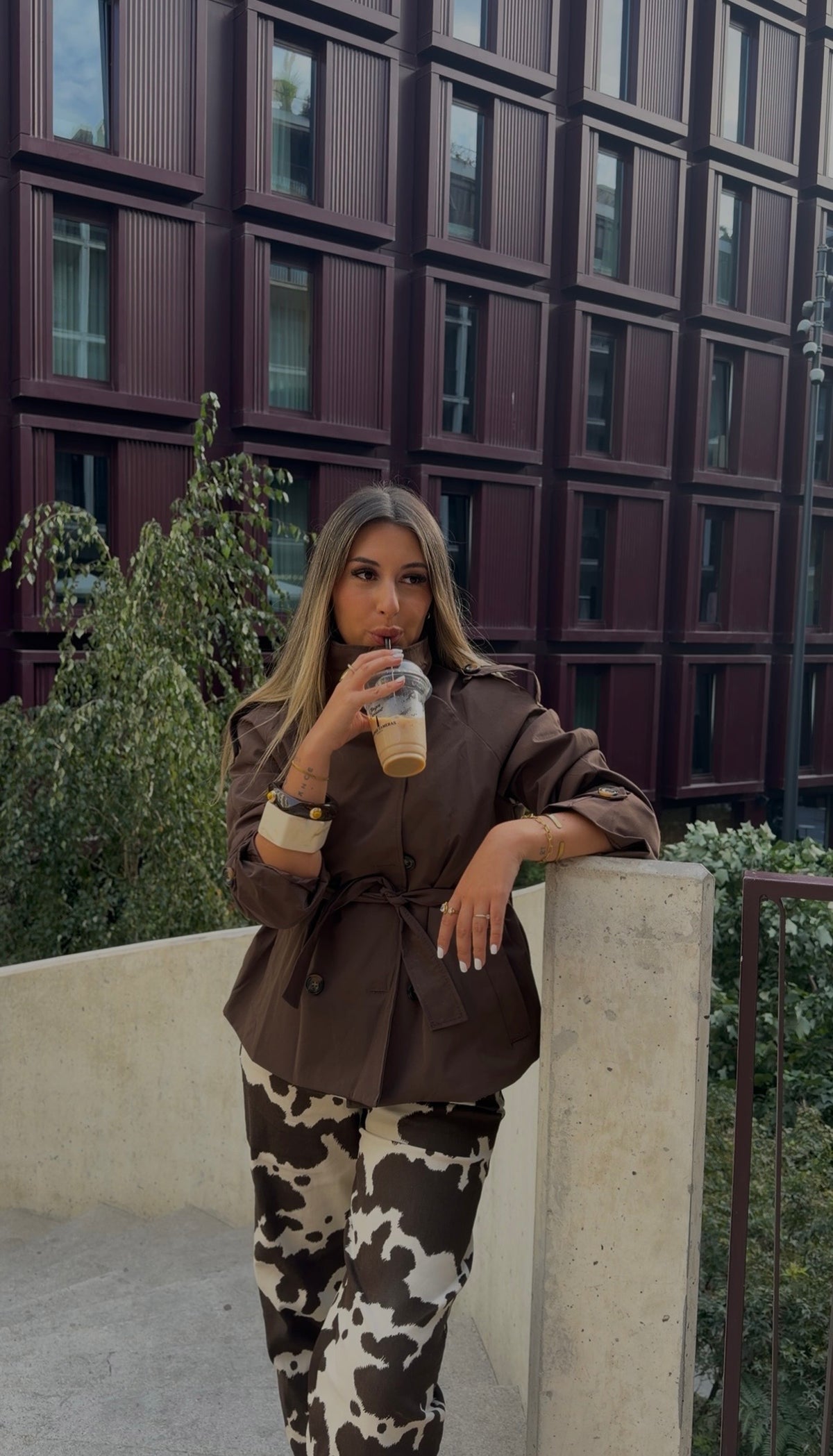 Casaco Brown Belted