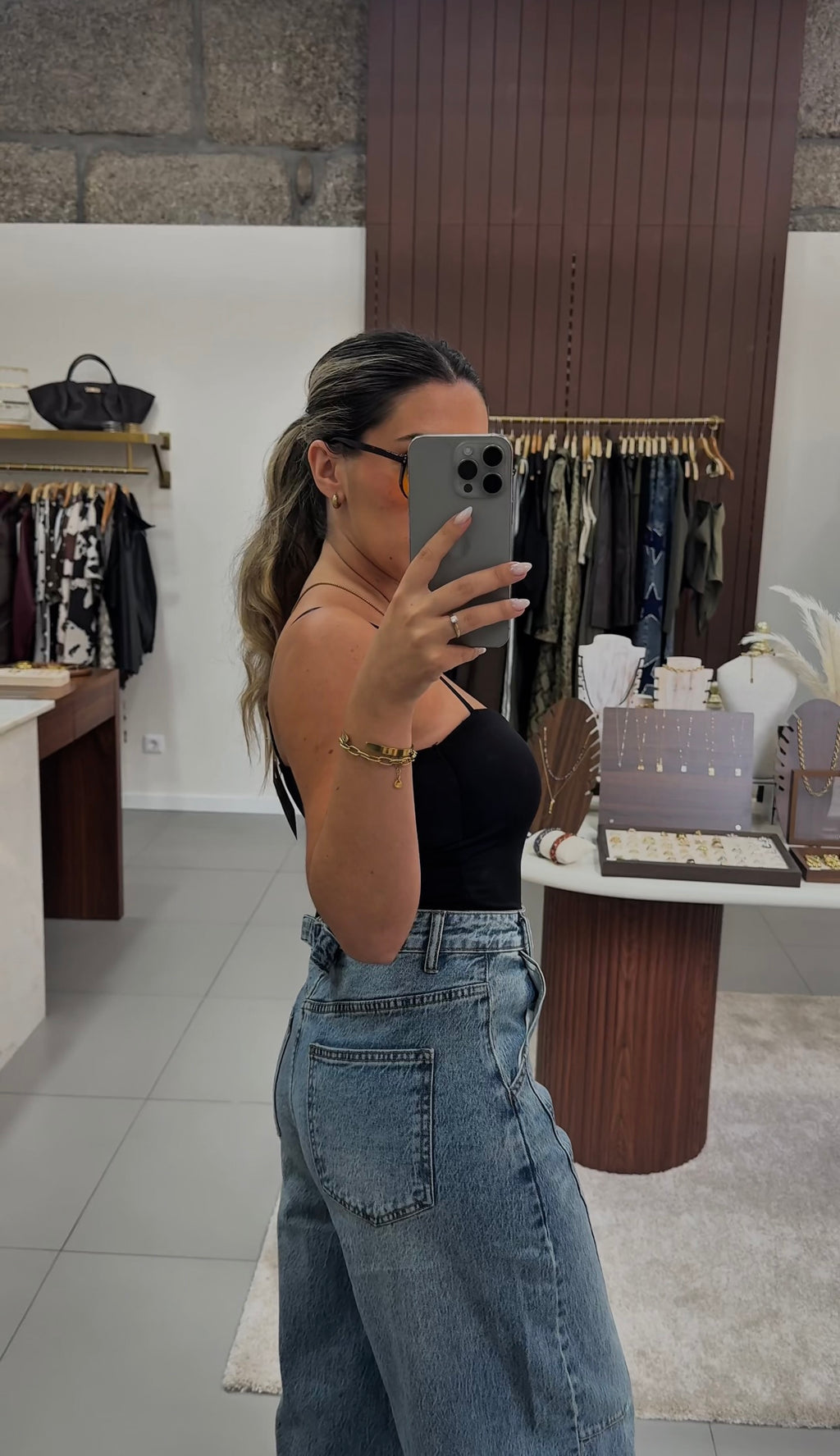 Calças Jeans Wide Leg