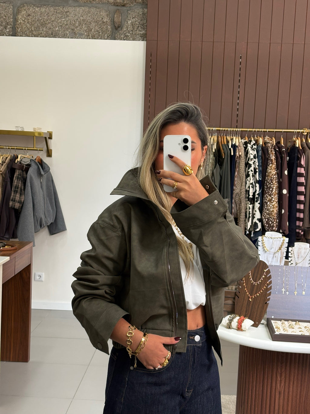 Blusão Oversized Verde Militar
