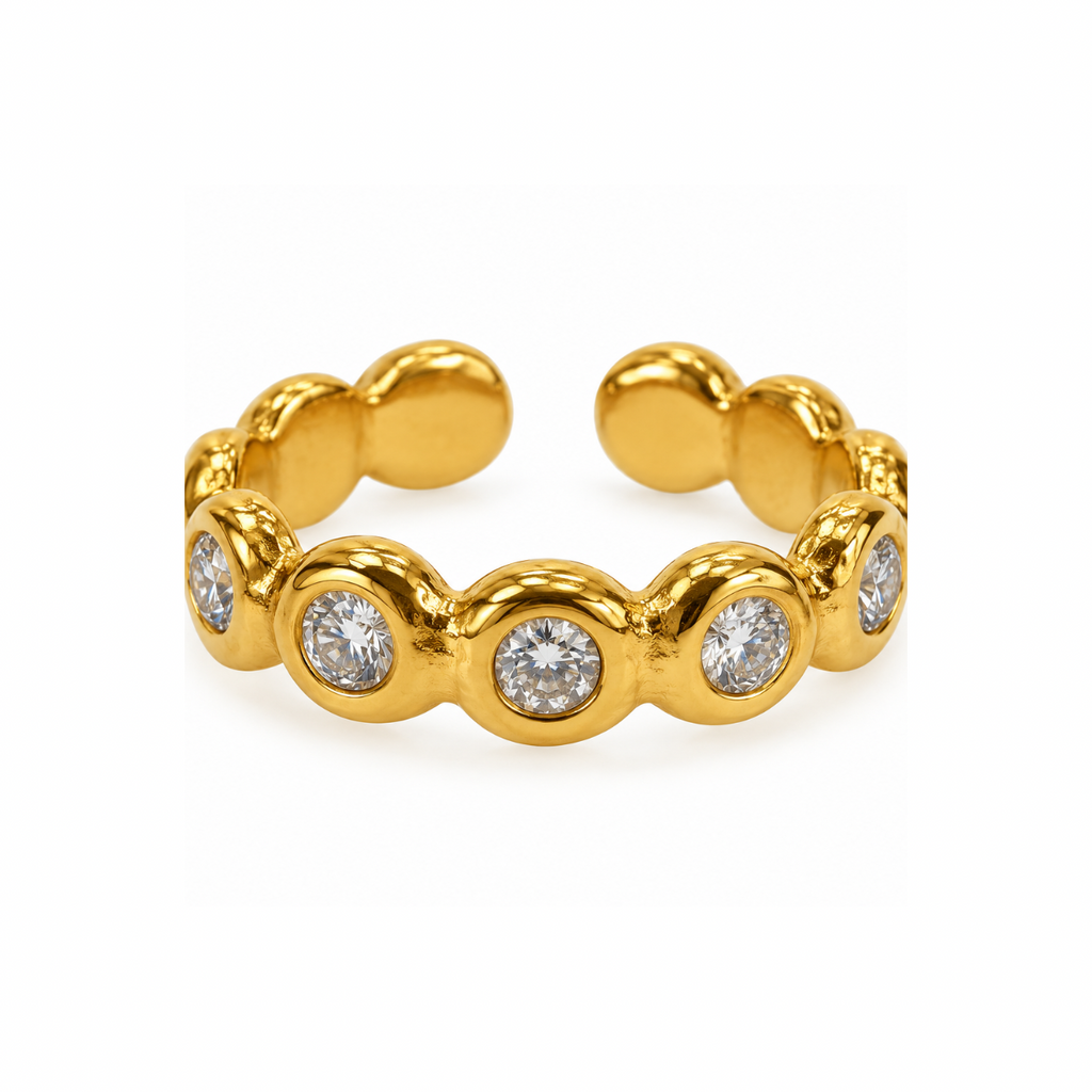 Anel Golden Bubbles