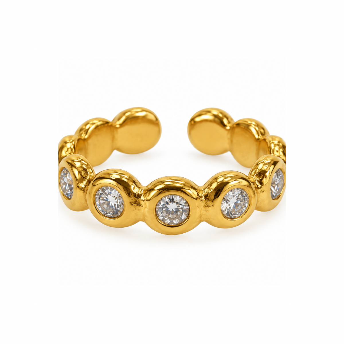 Anel Golden Bubbles