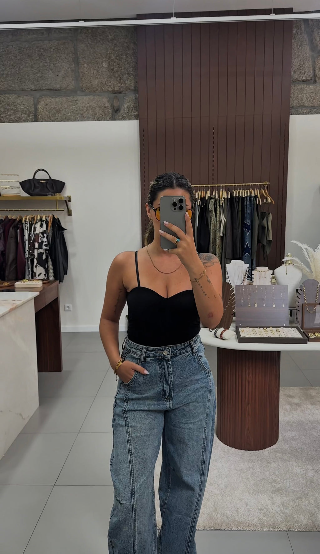 Calças Jeans Wide Leg