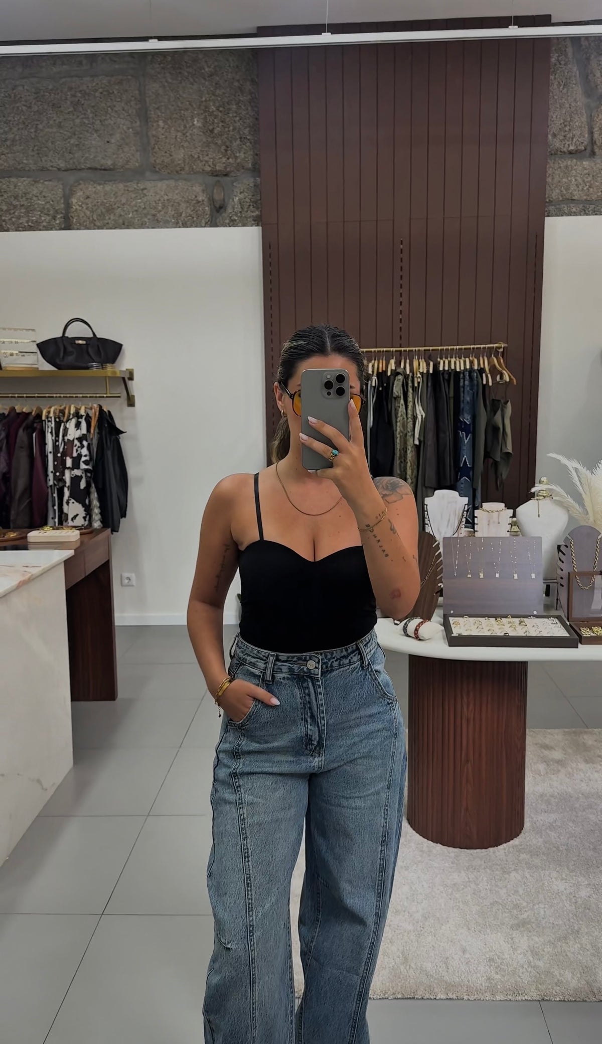 Calças Jeans Wide Leg